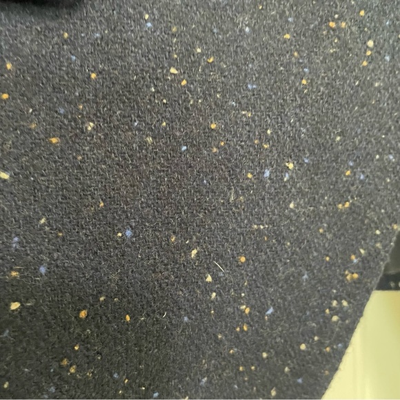 Loft Navy Confetti Wool Blend Single Button Ladies Blazer Size 14 - Picture 8 of 11